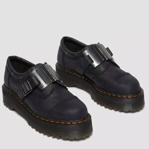 Dr. Martens 8053 Quad Hinge Platform Buckle Black Chunky Goth Streetwear 9L / 8M